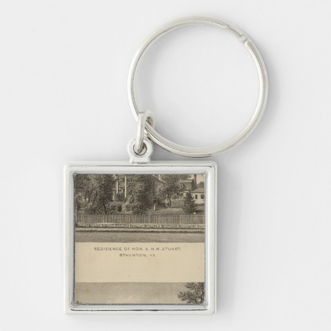 Augusta Church Stuart residence Key Ring (Front)