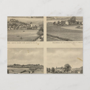 Augusta County residences Postcard