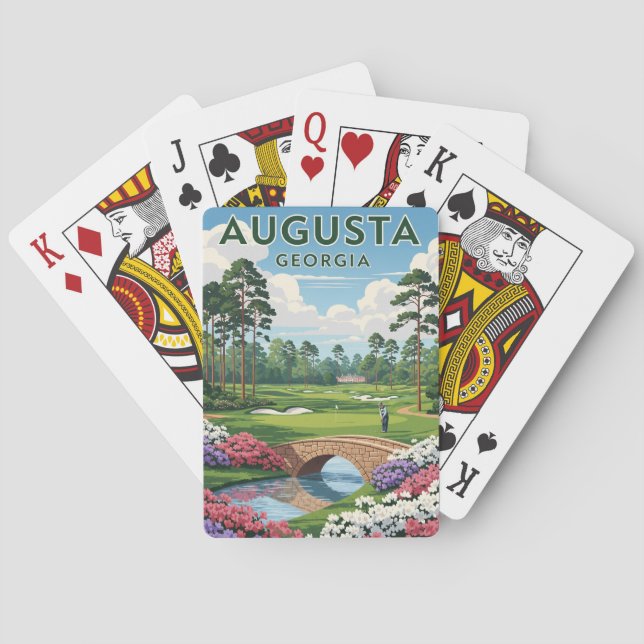 Augusta Georgia Travel Playing Cards (Back)