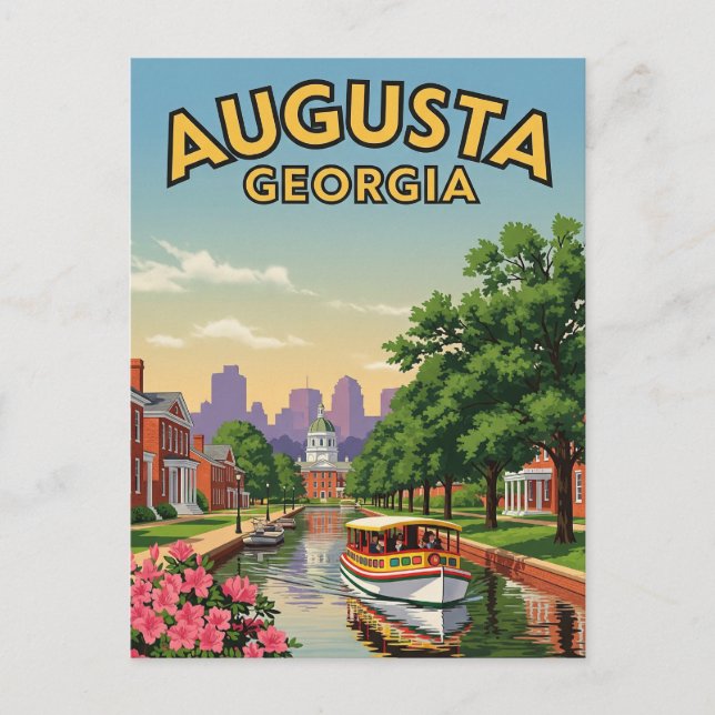 Augusta Georgia Travel Postcard (Front)