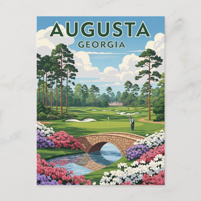 Augusta Georgia Travel Postcard (Front)