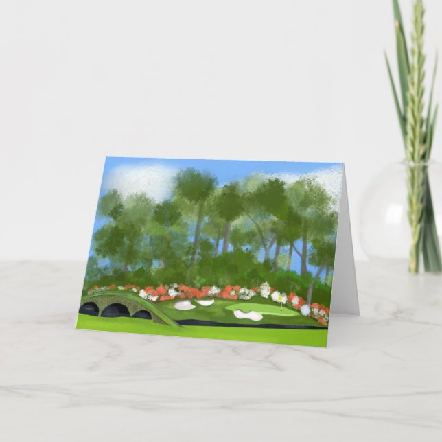 Augusta Golf 12th Hole Card (Front)
