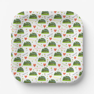 Augusta Golf 12th Hole Paper Plate
