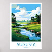 Augusta Golf Course Travel Print Wall Art Augusta