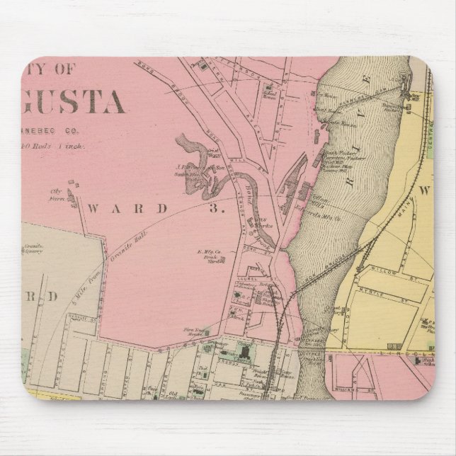 Augusta, Kennebec Co Mouse Pad (Front)