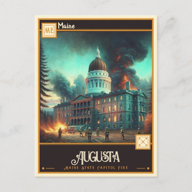 Augusta, Maine  | Vintage Postcard (Front)