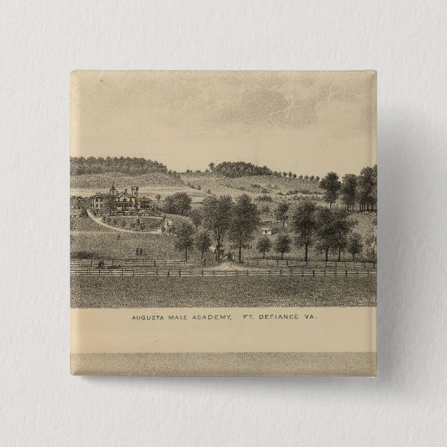 Augusta Male Academy Seawright property 15 Cm Square Badge (Front)