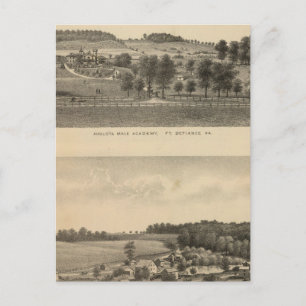 Augusta Male Academy Seawright property Postcard