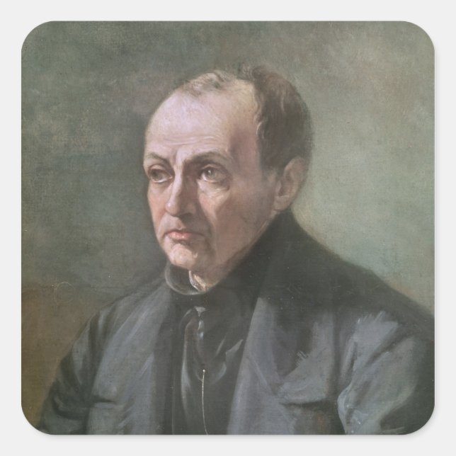 Auguste Comte Square Sticker (Front)