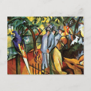 Auguste Macke - Zoological Garden Animal Lover Postcard
