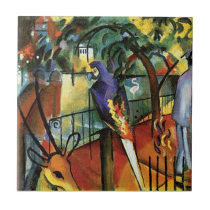 Auguste Macke - Zoological Garden Animal Lover Tile