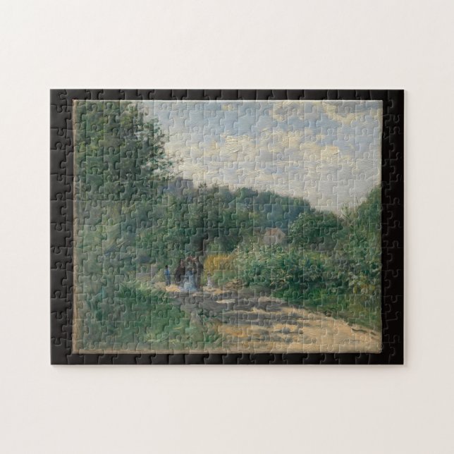 Auguste Renoir A Road in Louveciennes Fine Art Jigsaw Puzzle (Horizontal)
