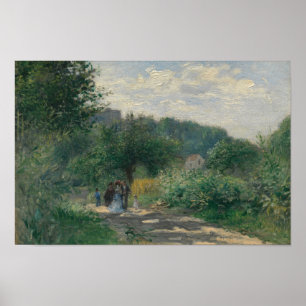 Auguste Renoir - A Road in Louveciennes Poster