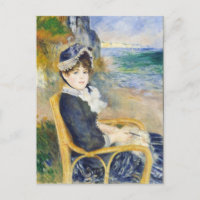 Auguste Renoir By The Seashore Woman Portrait