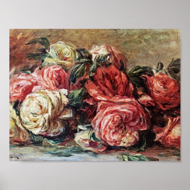 Auguste Renoir - Discarded Roses Poster (Front)