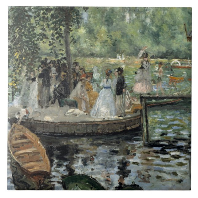 Auguste Renoir -  La Grenouillere Tile (Front)