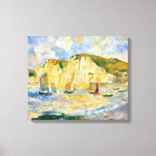 Auguste Renoir Sea and Cliffs Canvas Print