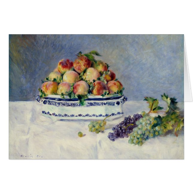 Auguste Renoir -Still Life with Peaches and Grapes (Front Horizontal)