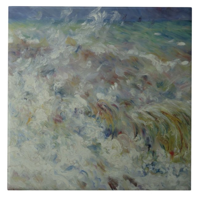 Auguste Renoir - The Wave Tile (Front)