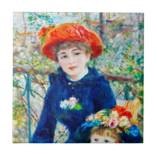 Auguste Renoir - Two Sisters Tile