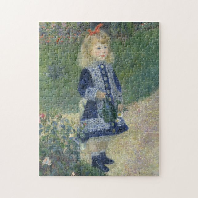 Auguste Renoir's A Girl with a Watering Can Jigsaw Puzzle (Vertical)