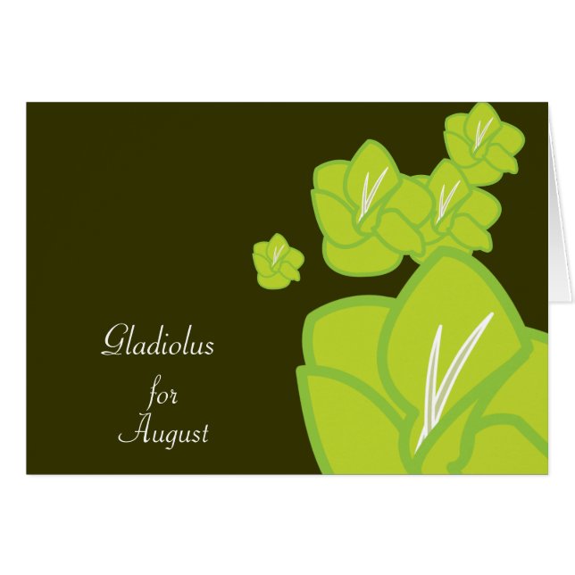August's Birth Flower-Customise (Front Horizontal)