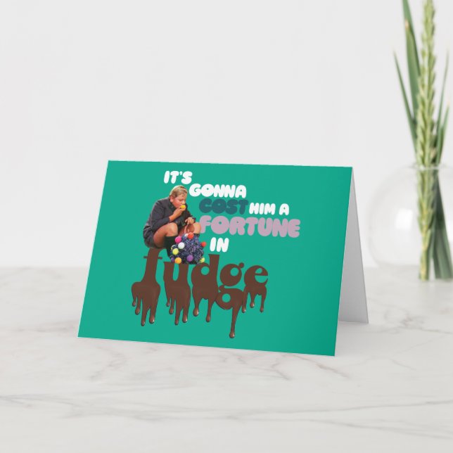 Augustus Gloop - A Fortune in Fudge Card (Front)