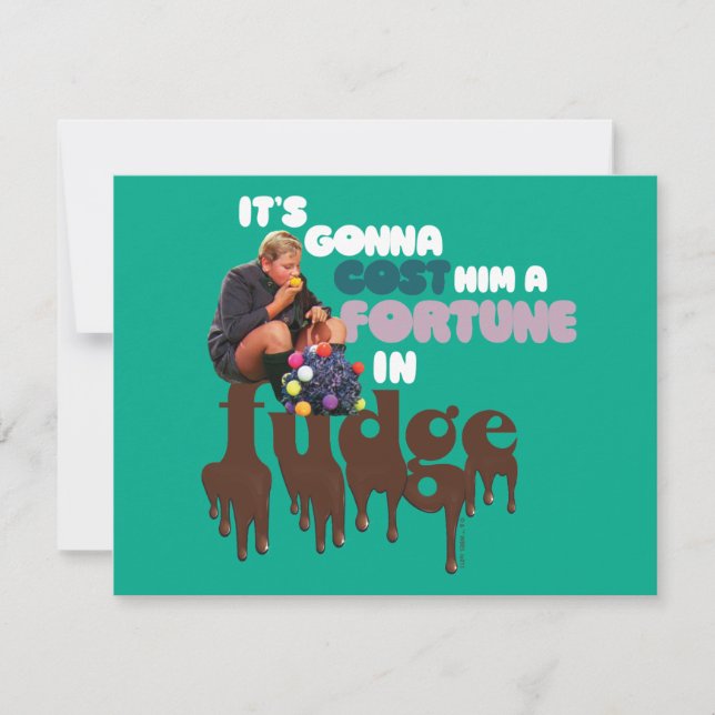 Augustus Gloop - A Fortune in Fudge Card (Front)