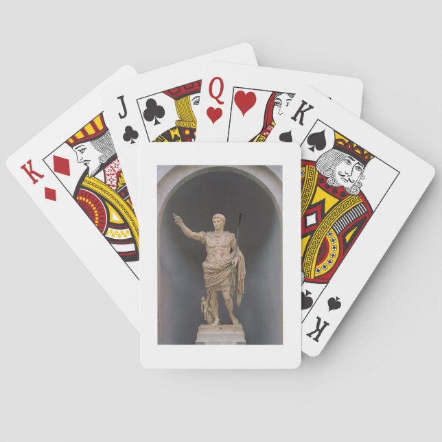Augustus of Prima Porta, c.20 BC (marble) Playing Cards (Back)