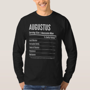 Augustus Serving Size Nutrition Label Calories T-Shirt