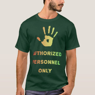 Auized Personnel Only Rainbow T-Shirt