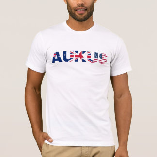 AUKUS AU UK US Security Pact Alliance Flags T-Shirt