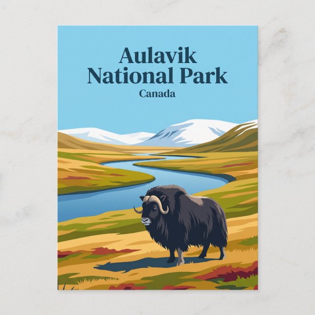 Aulavik National Park Canada Postcard (Front)