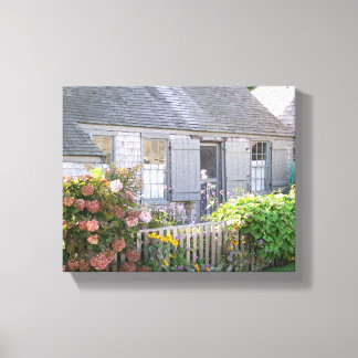 Auld Lang Syne Nantucket Cottage Canvas Print