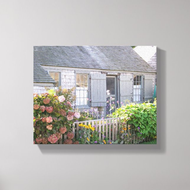 Auld Lang Syne Nantucket Cottage Canvas Print (Front)
