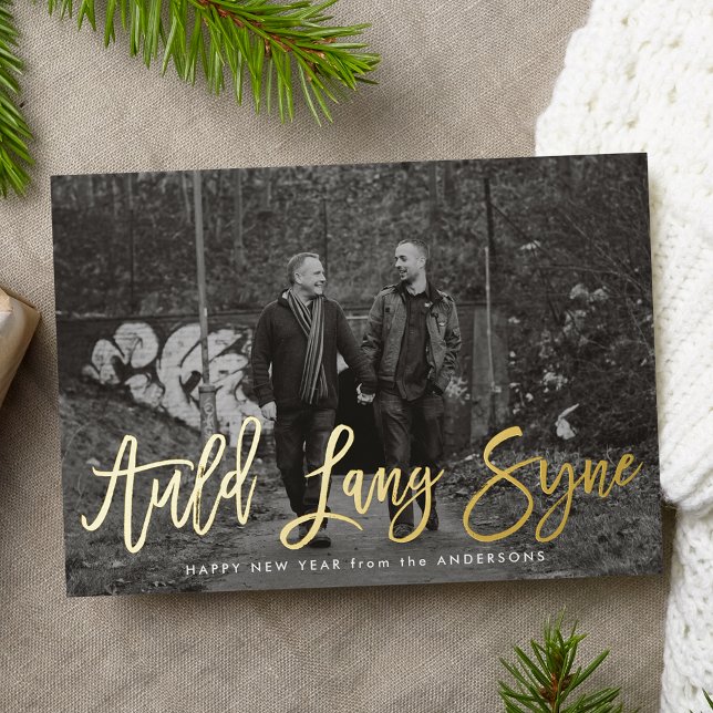 Auld Lang Syne New Year Photo Gold (Creator Uploaded)