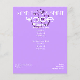 Aum Yoga A5 flyer