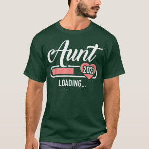 Aunt 2023 loading bar for soon to be auntie  T-Shirt