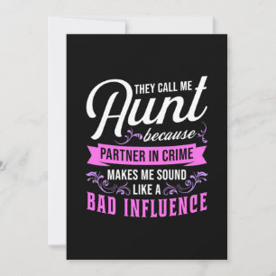Aunt And Bad Influence Save The Date