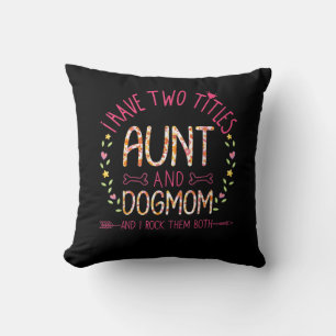 aunt and dog mum gifts  women sunflowers heart .pn cushion