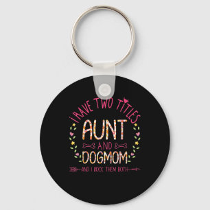 aunt and dog mum gifts  women sunflowers heart .pn key ring