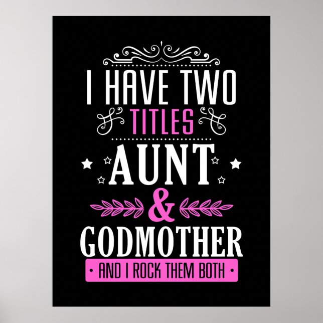 Aunt And Godmother Poster (Front)