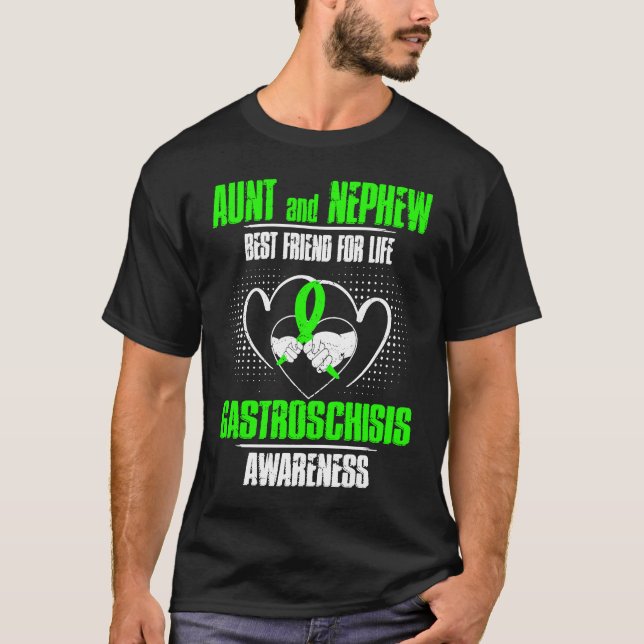 AUNT AND NEPHEW BEST FRIEND OF LIFE GASTROSCHISIS  T-Shirt (Front)