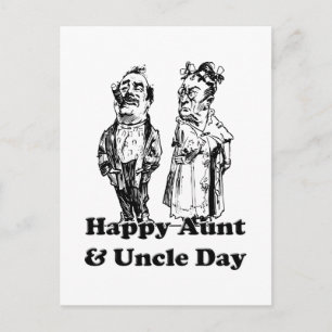 Aunt And Uncle Day Postcard
