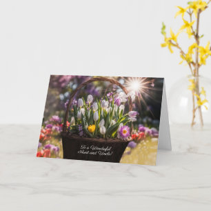 Aunt and Uncle Happy Easter with Basket Card