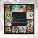 Aunt Auntie Definition Fun Photo Collage Faux Canvas Print<br><div class="desc">Personalise with 12 favourite photos and personalised message for your special,  favourite Aunt or Auntie to create a unique gift. It's a perfect way to show her how amazing she is every day. Designed by Thisisnotme©</div>