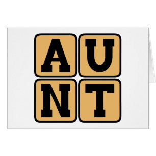 AUNT Aunty Auntie Word Funny Family Reunion