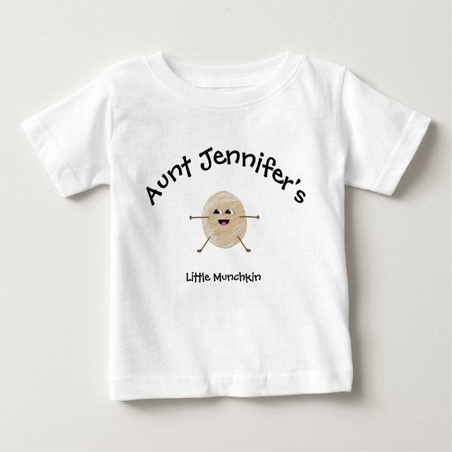 Aunt Baby Clothes Little Munchkin Template T-Shirt (Front)