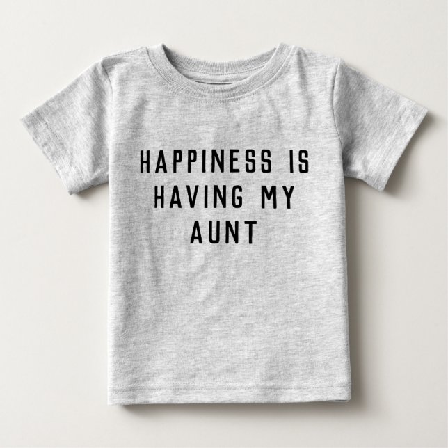 Aunt Baby Clothes Matching Nephew Aunt Auntie T-Shirt (Front)