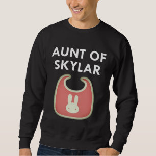 Aunt Baby Skylar Newborn Girl Individual Sweatshirt
